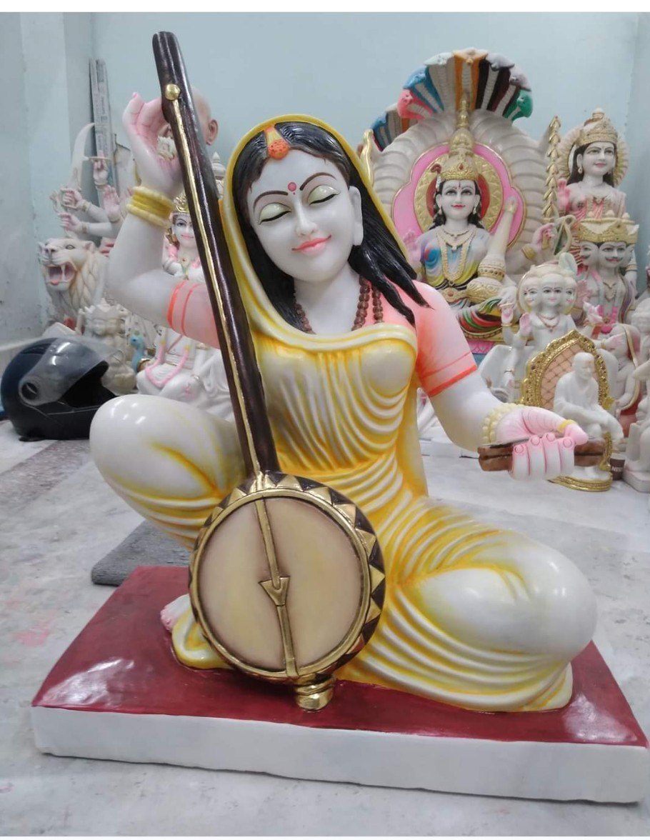 Marble Meera Bai Statue