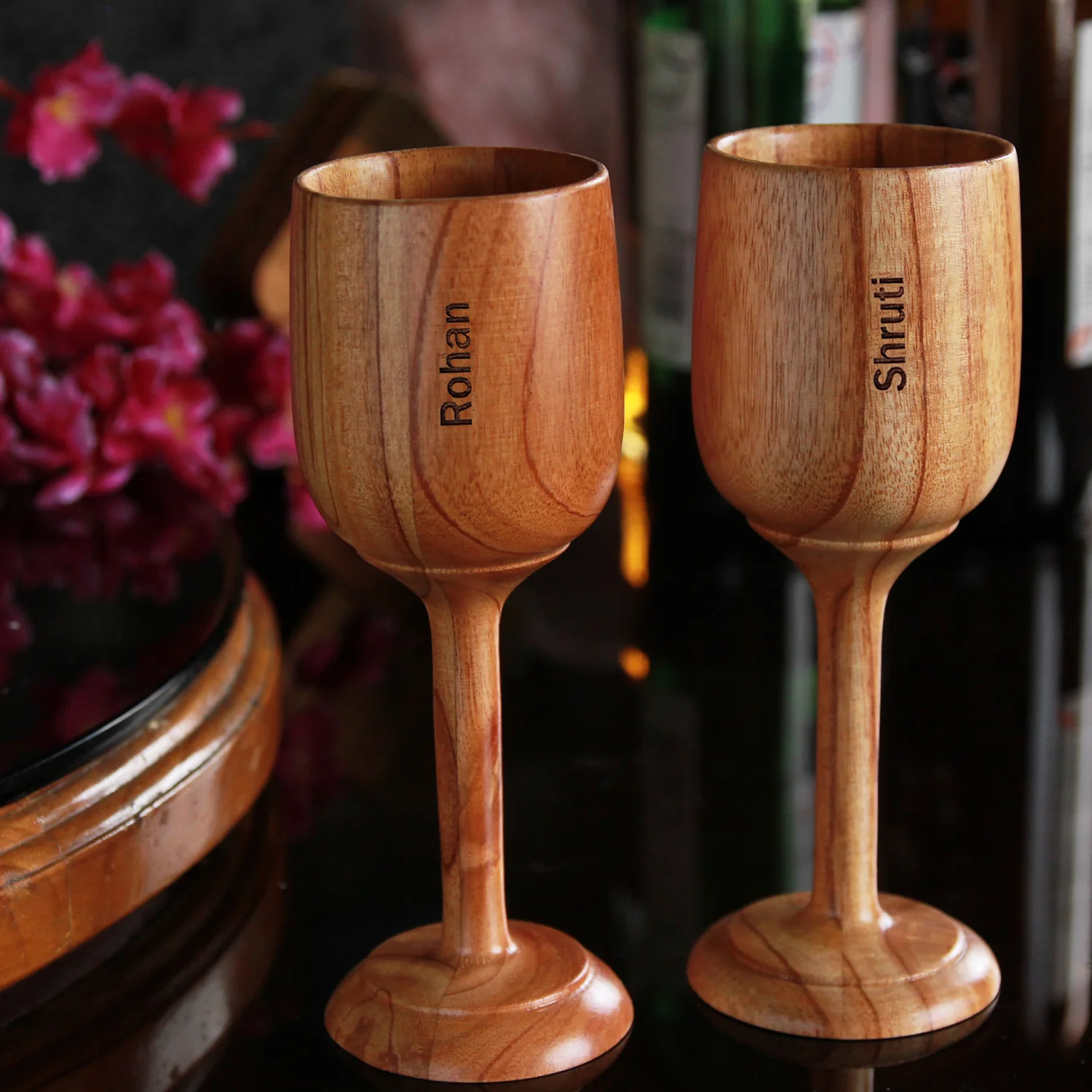 Wooden Wine Glass