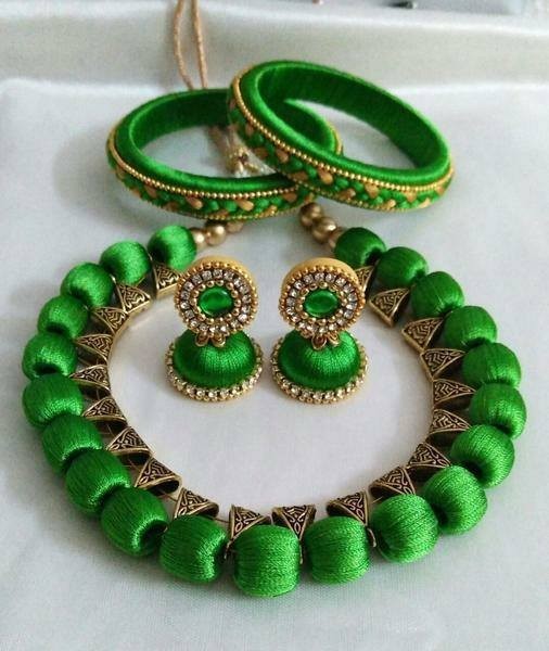 Silk Thread Necklace