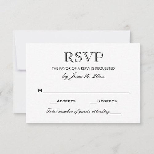 Rsvp Cards