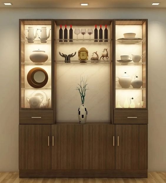 Wooden Crockery Unit