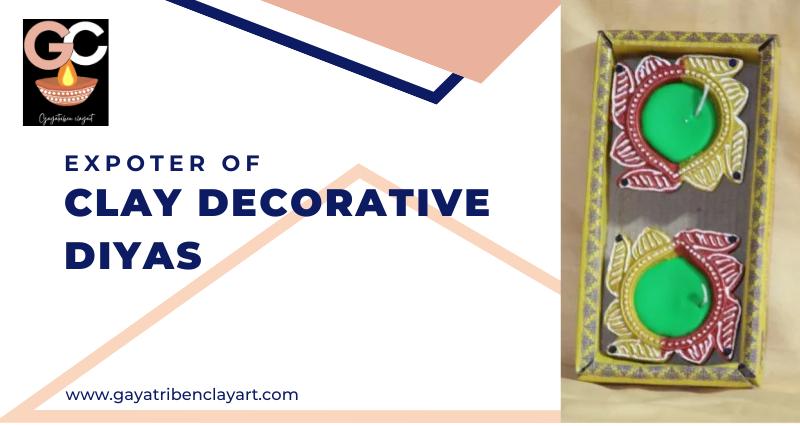 Best Exporter of Clay Decorative Diyas in Gujarat, India – Gayatriben Clay Art