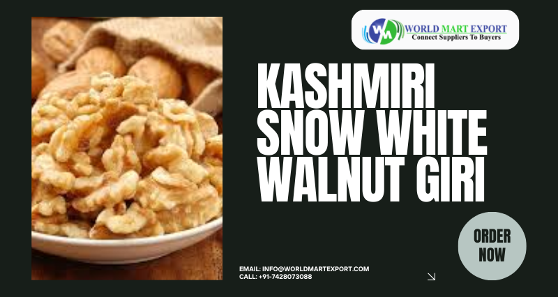 Top Kashmiri Snow White Walnut Giri Exporter in India