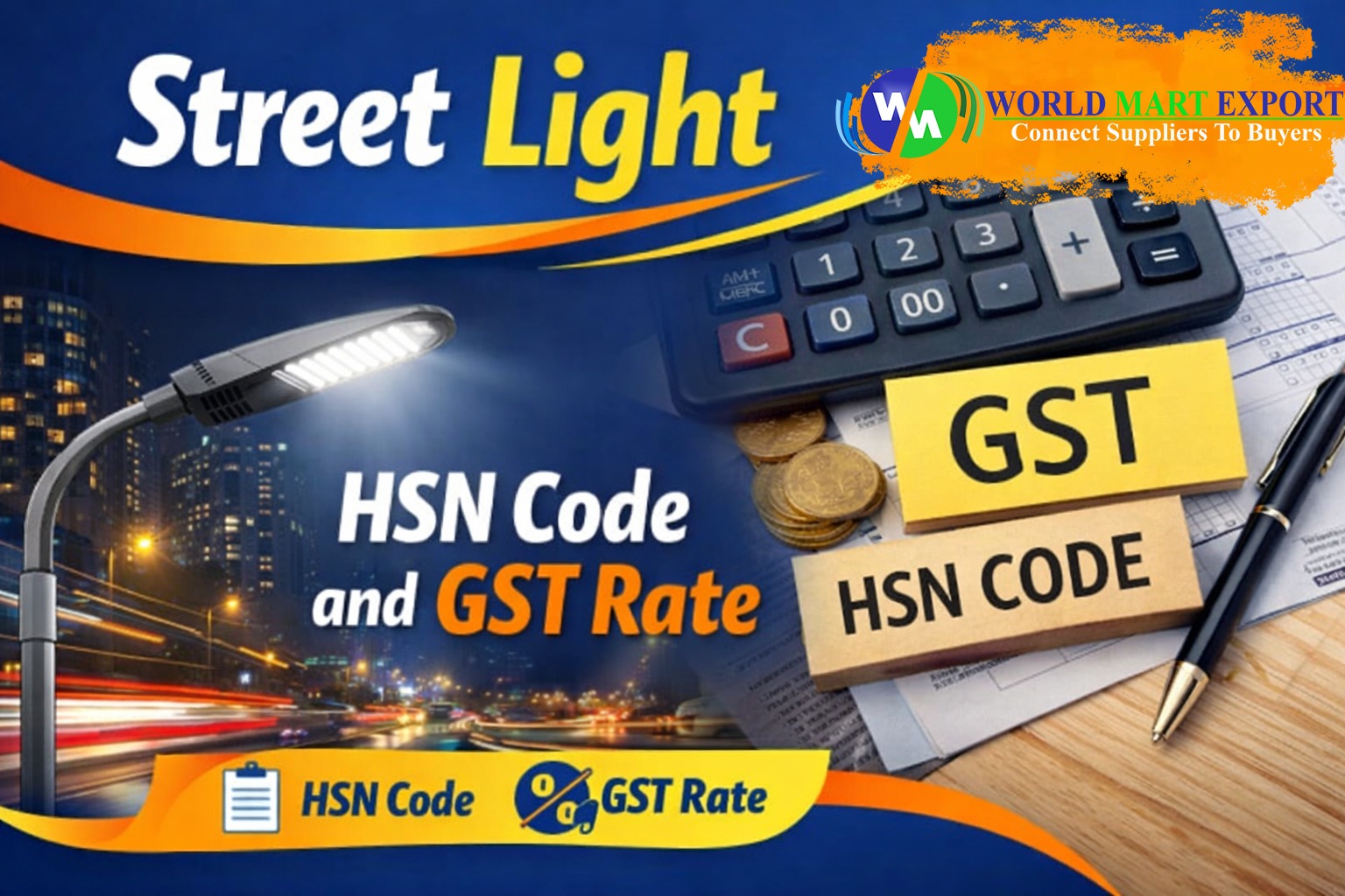 Street Light HSN Code and GST Rate in India
