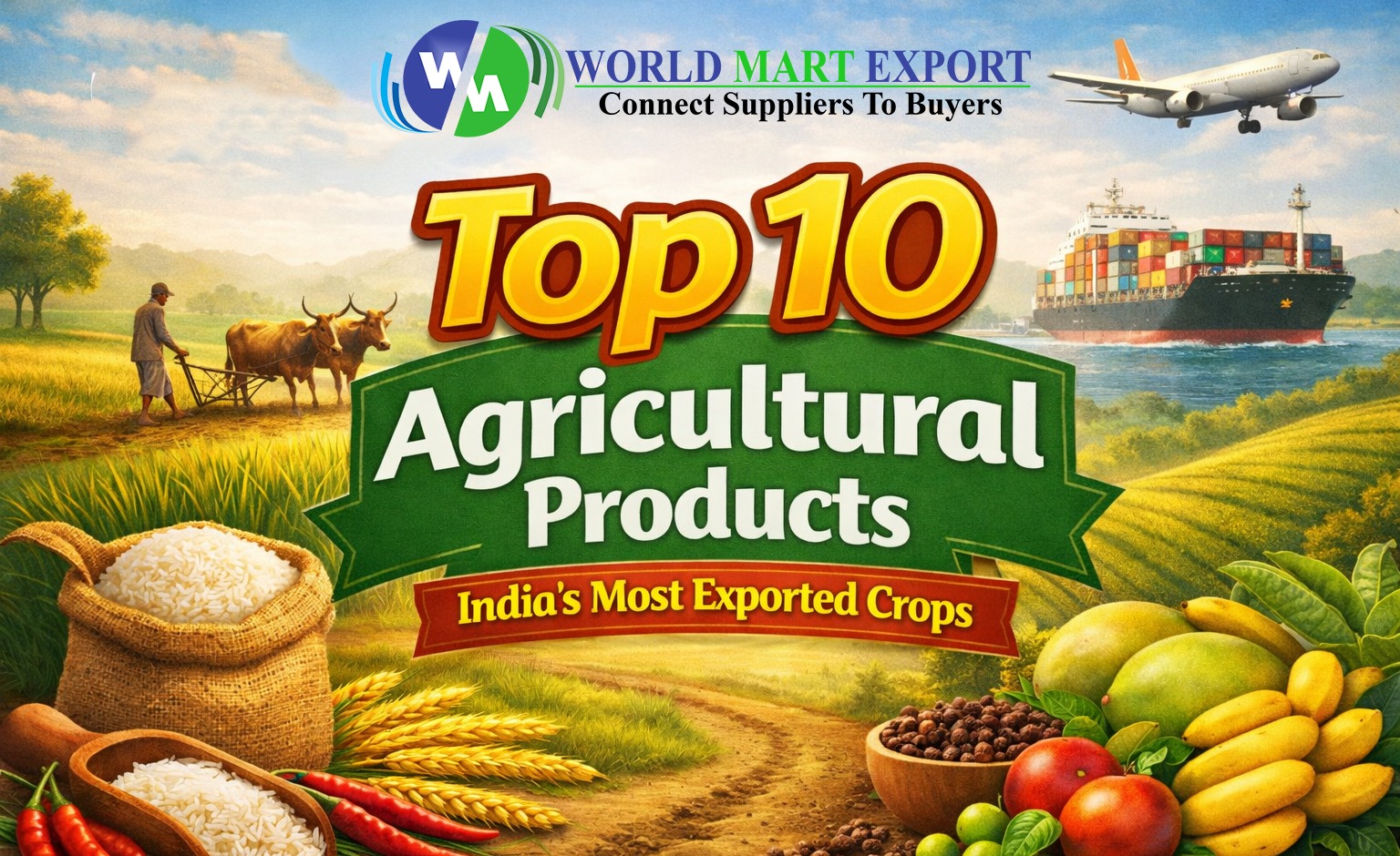 Top 10 Agricultural Products Exported From India: The 2026 Global Trade Guide